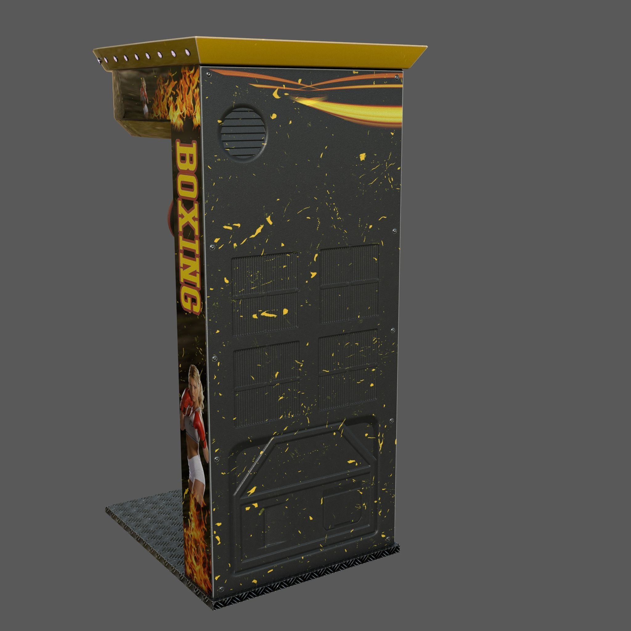 BOXER ARCADE MACHINE 3D model_3