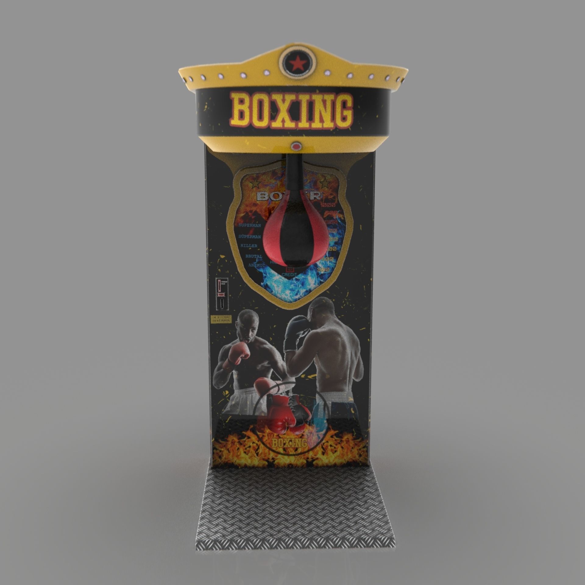 BOXER ARCADE MACHINE 3D model_17