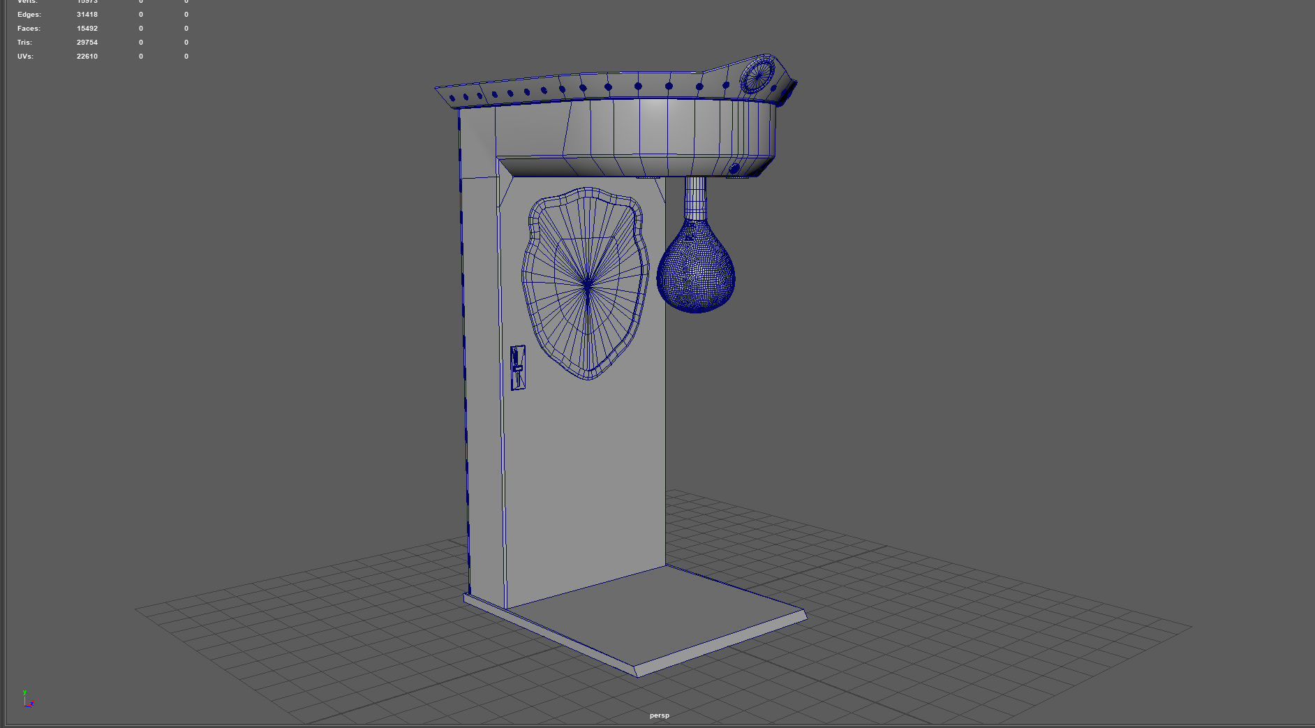 BOXER ARCADE MACHINE 3D model_7