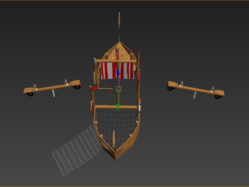Dragon Boat playground 3D model_6