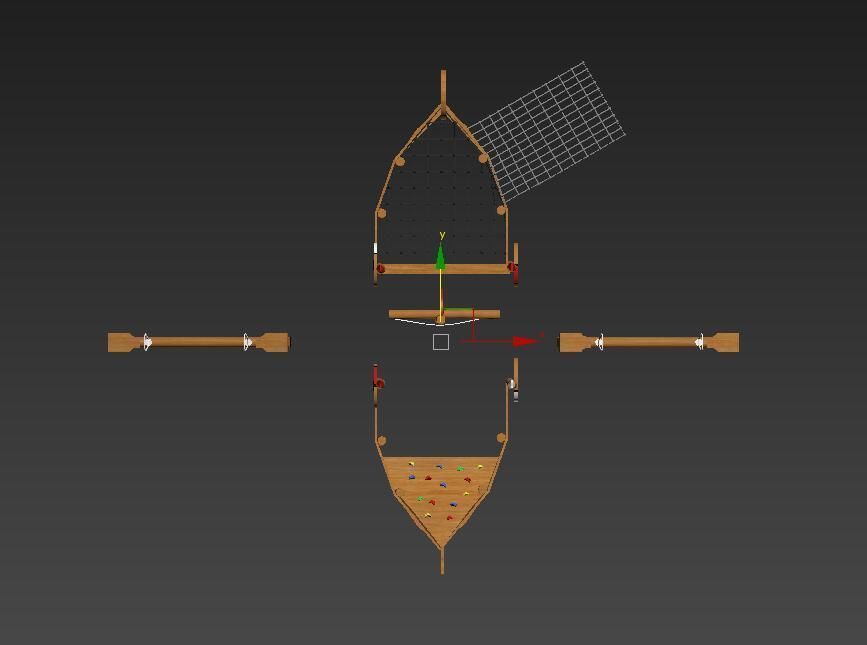 Dragon Boat playground 3D model_3