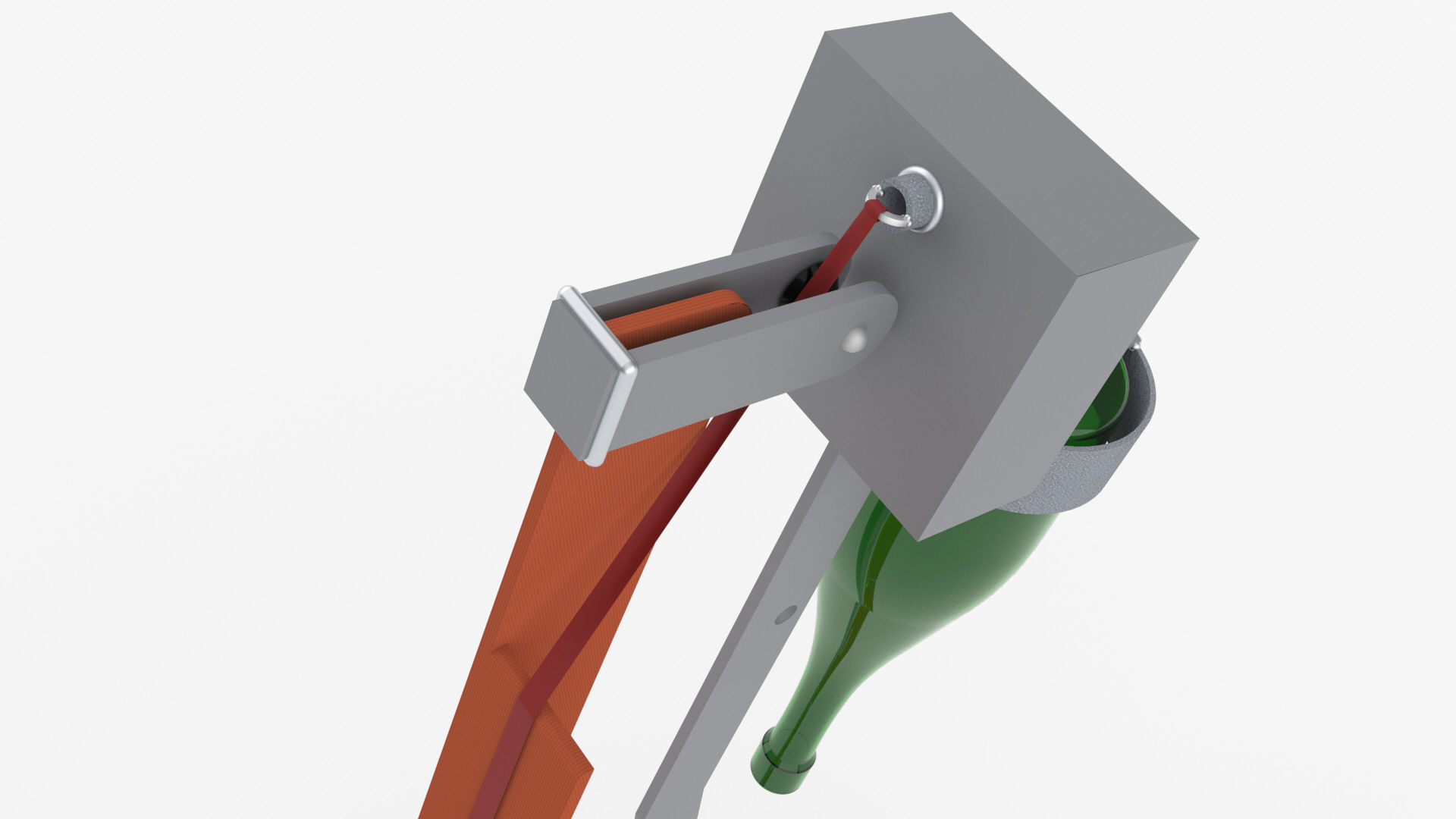 Simple Champagne Cracker for New Building Marine Vessels 3D model_3