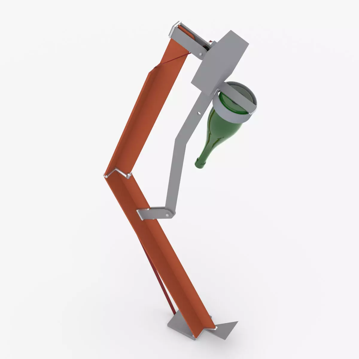 Simple Champagne Cracker for New Building Marine Vessels 3D model_0