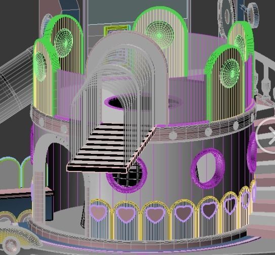 Indoor amusement park  playground 3D model_18