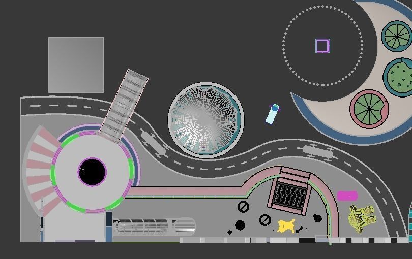 Indoor amusement park  playground 3D model_13