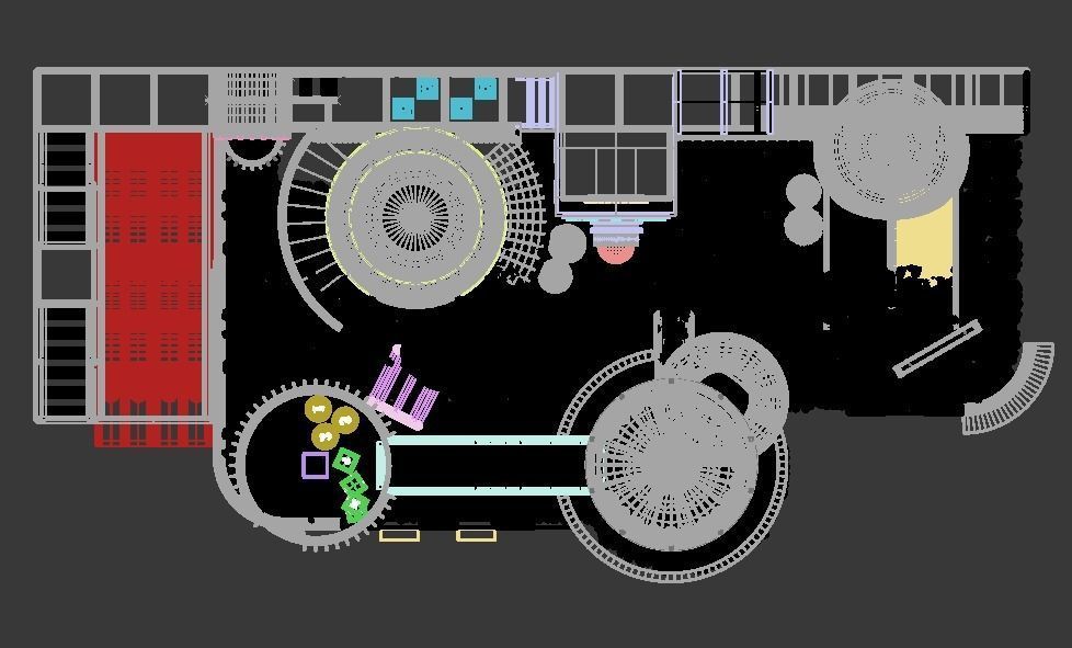 Indoor amusement park  playground 3D model_8