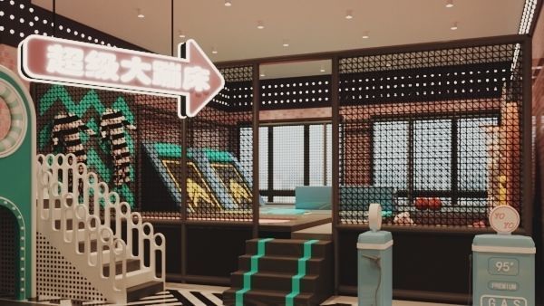 Indoor amusement park  playground 3D model_3