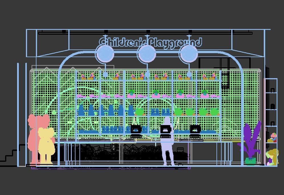 Indoor amusement park  playground 3D model_6