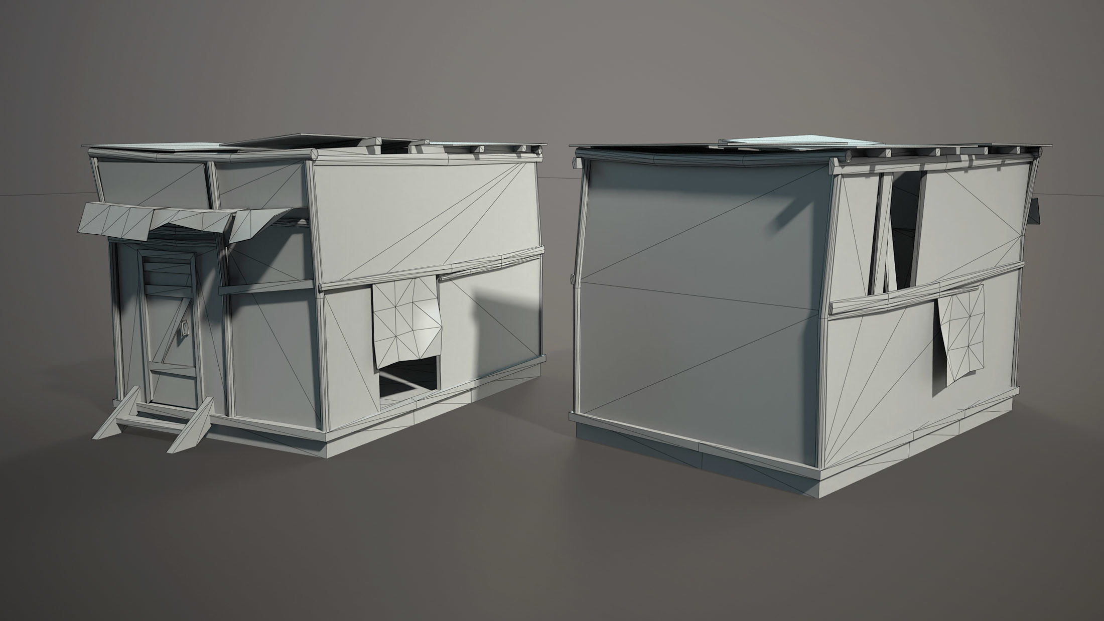 Abandoned Russian Village Collection Low-poly 3D model_39