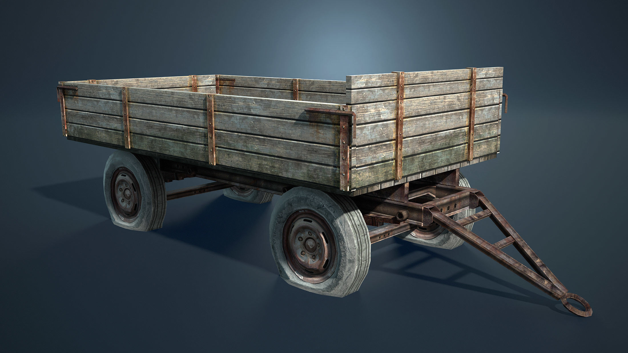 Abandoned Russian Village Collection Low-poly 3D model_43