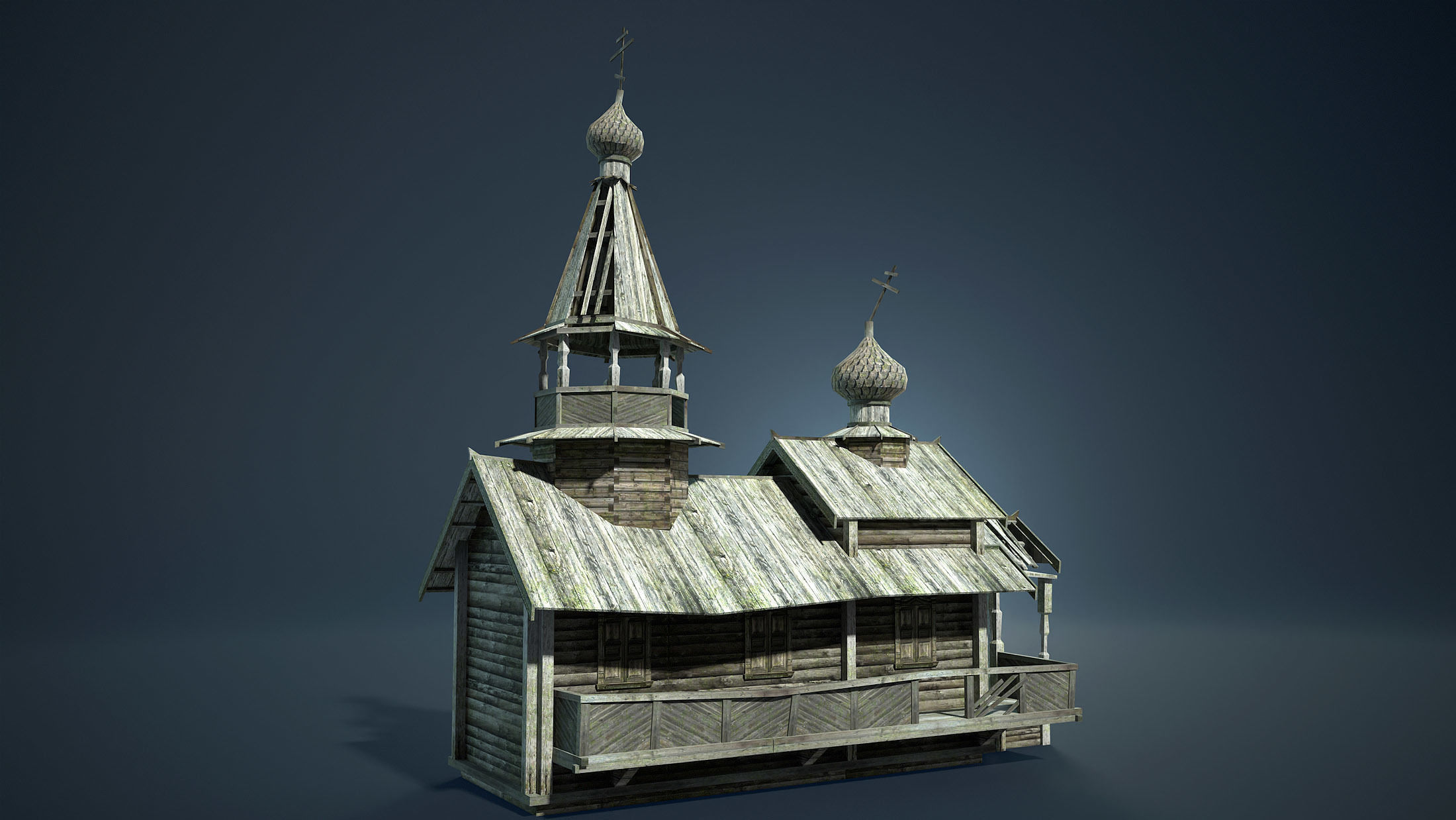 Abandoned Russian Village Collection Low-poly 3D model_23