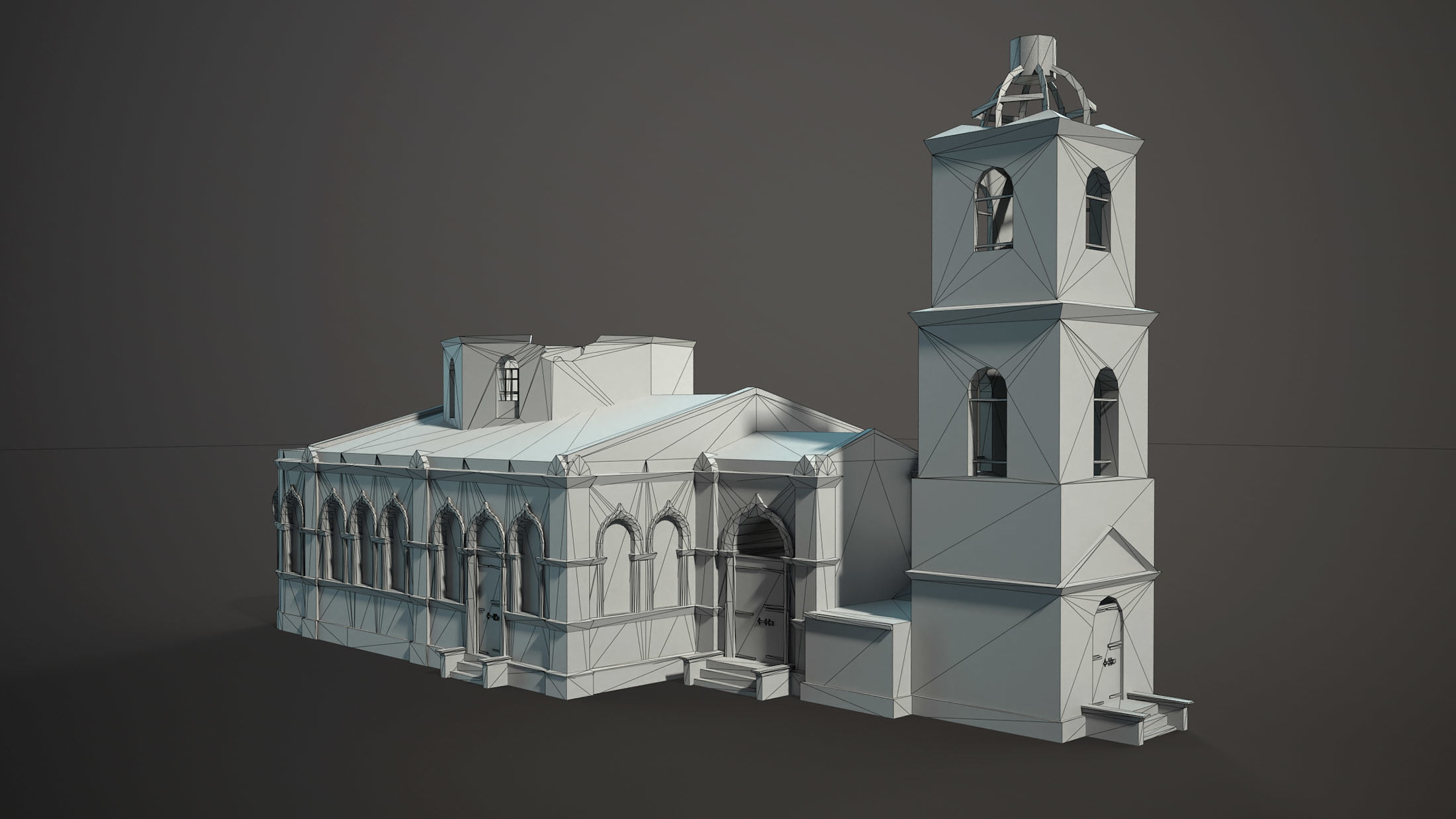 Abandoned Russian Village Collection Low-poly 3D model_20