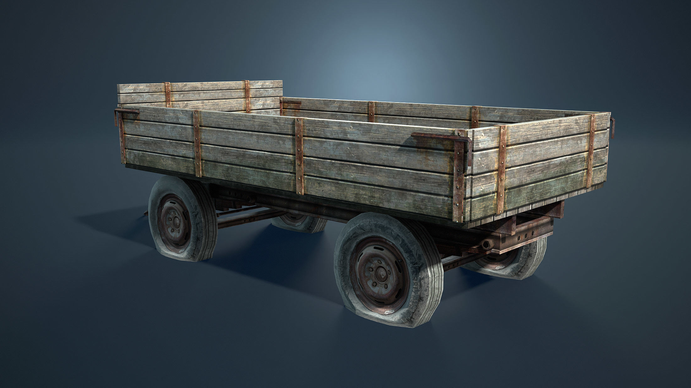 Abandoned Russian Village Collection Low-poly 3D model_44