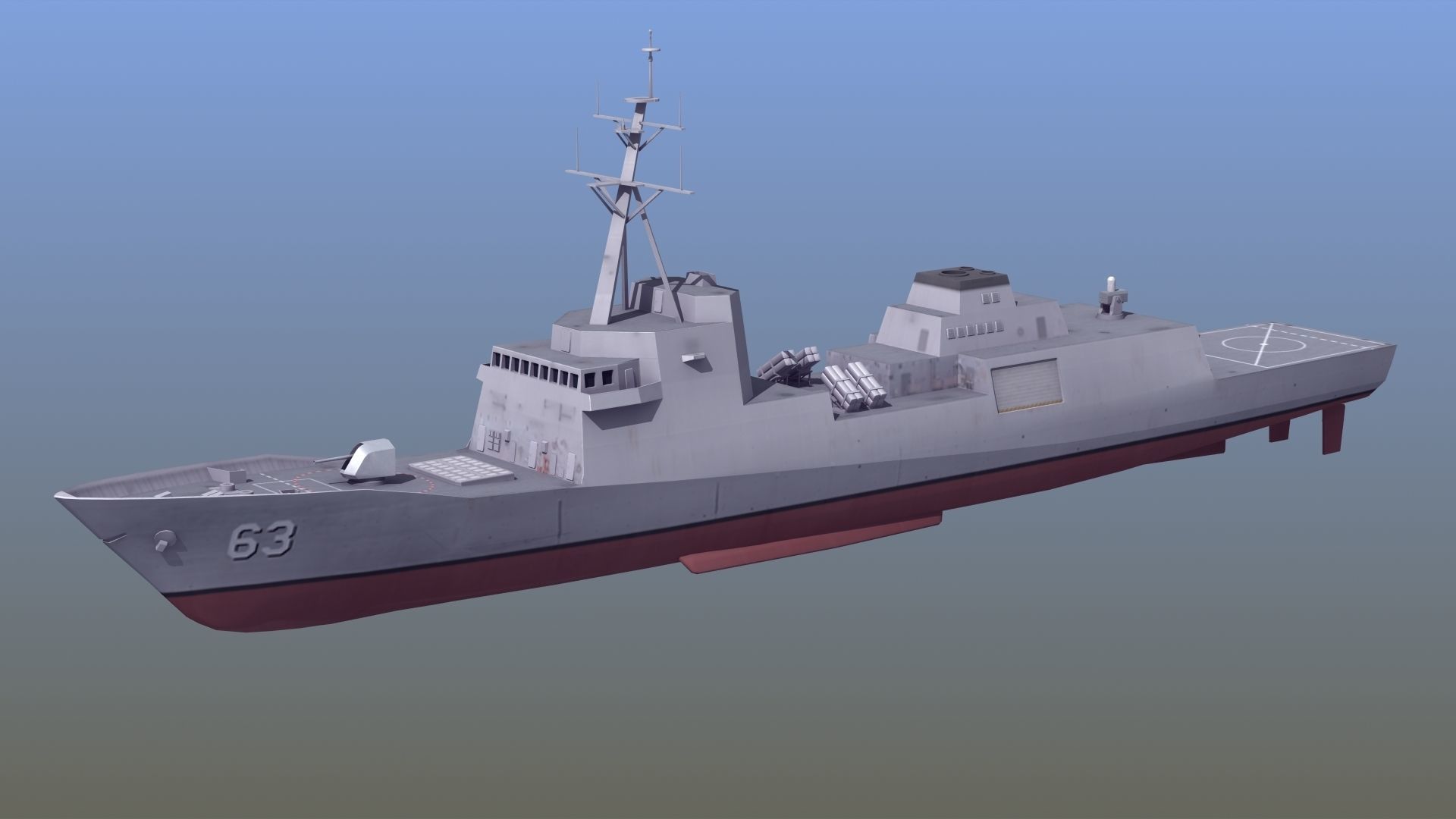 3D model FFG-62 Constellation Class LOD2 VR / AR / low-poly | CGTrader