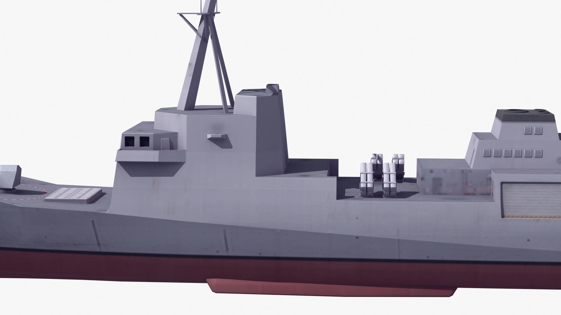 FFG-62 Constellation Class LOD2 Low-poly 3D model_20