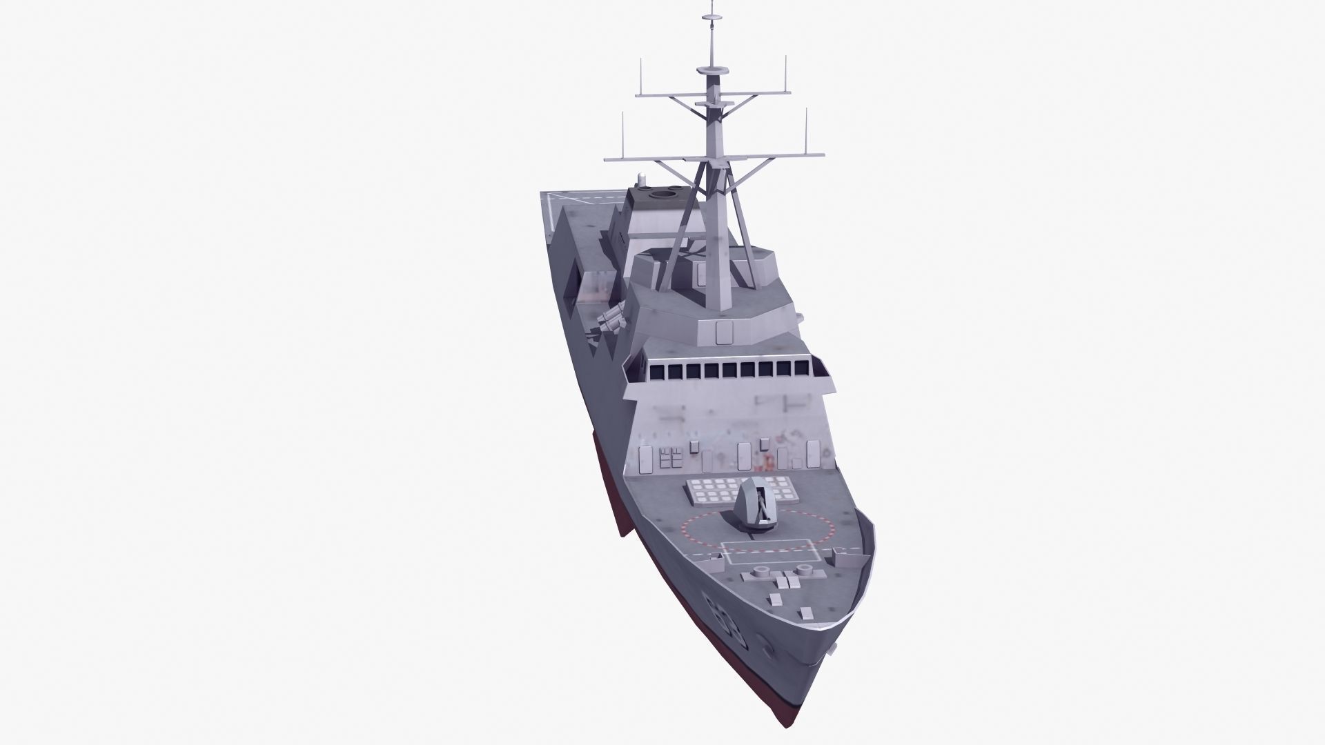 FFG-62 Constellation Class LOD2 Low-poly 3D model_31