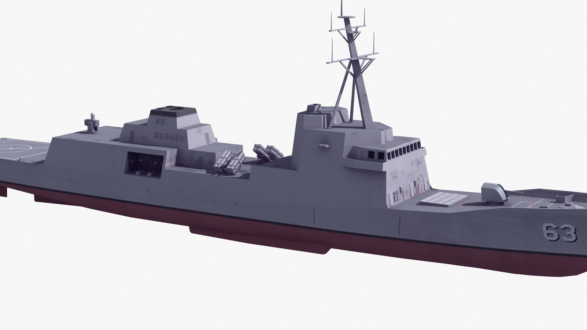 3D model FFG-62 Constellation Class LOD2 VR / AR / low-poly | CGTrader