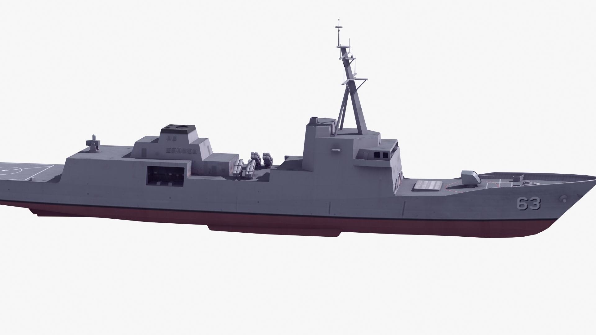 3D model FFG-62 Constellation Class LOD2 VR / AR / low-poly | CGTrader