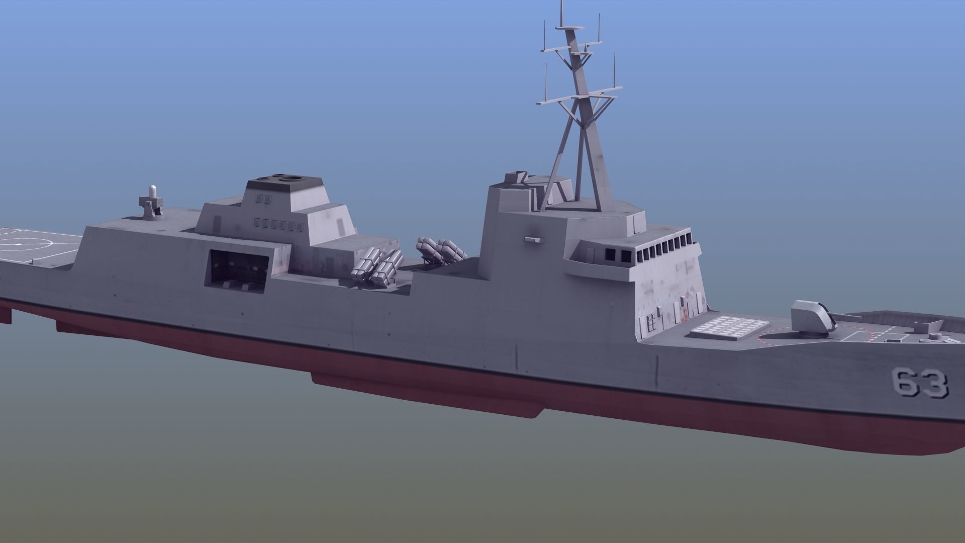 3D model FFG-62 Constellation Class LOD2 VR / AR / low-poly | CGTrader