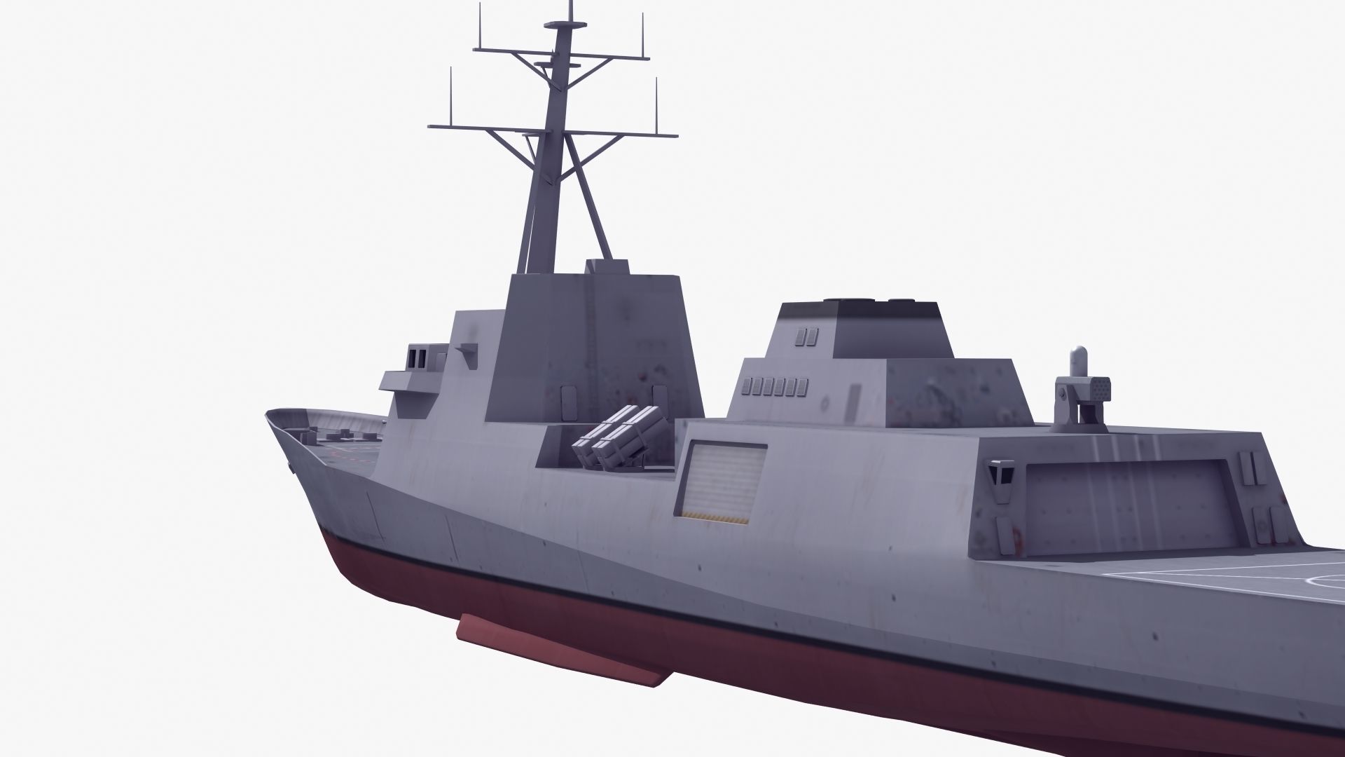 FFG-62 Constellation Class LOD2 Low-poly 3D model_21