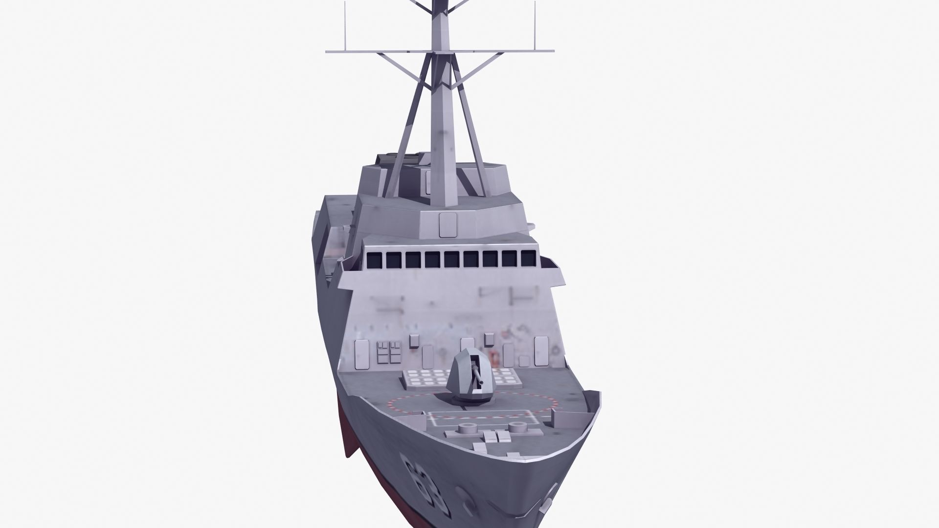 FFG-62 Constellation Class LOD2 Low-poly 3D model_24