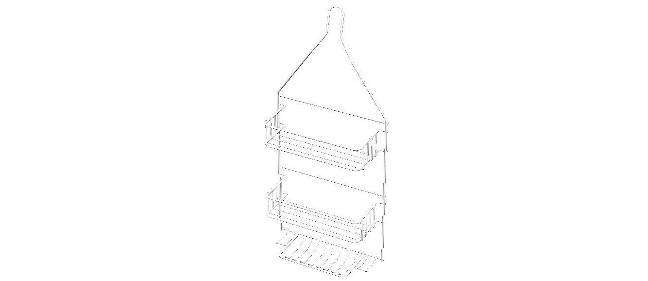 Hanging Shower Caddy 3D model_13