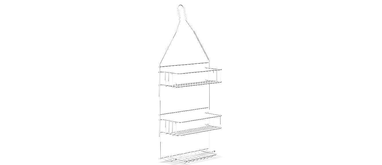 Hanging Shower Caddy 3D model_21