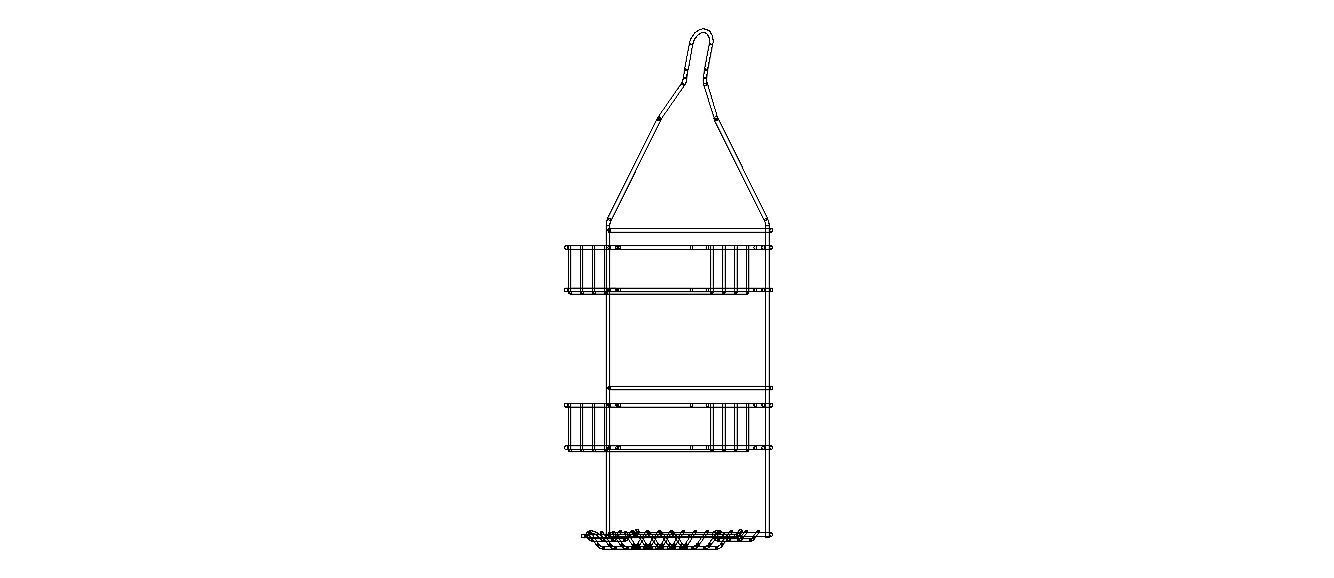 Hanging Shower Caddy 3D model_40