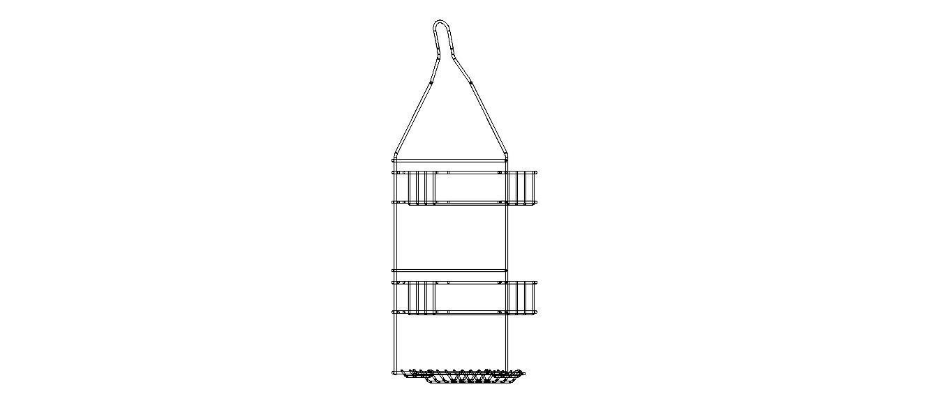 Hanging Shower Caddy 3D model_32