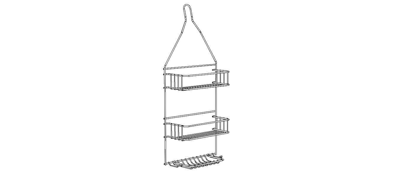 Hanging Shower Caddy 3D model_18