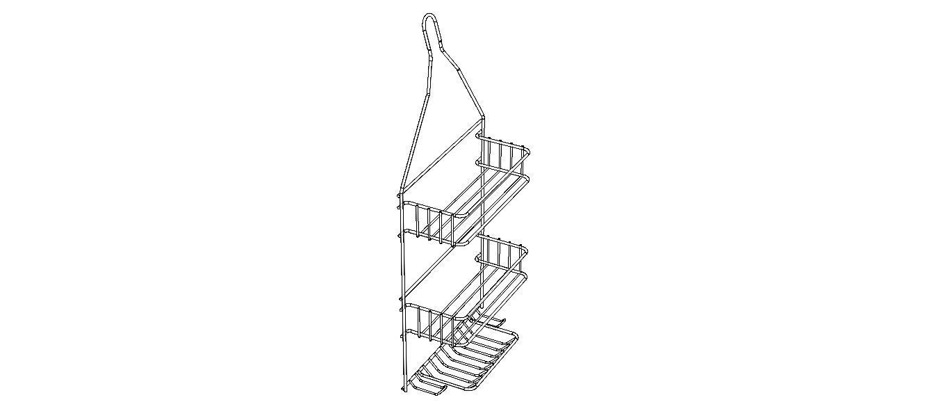 Hanging Shower Caddy 3D model_23