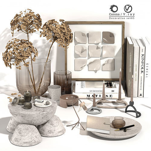 Decorative set 06 3D model