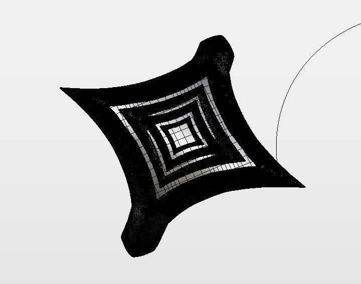 Starry Card Shape Ring 18mm ring size 3D print model_25