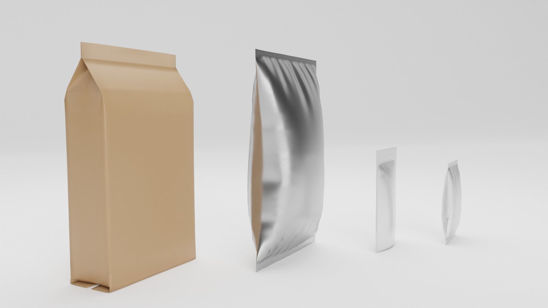 Snack Packs Low-poly 3D model_3
