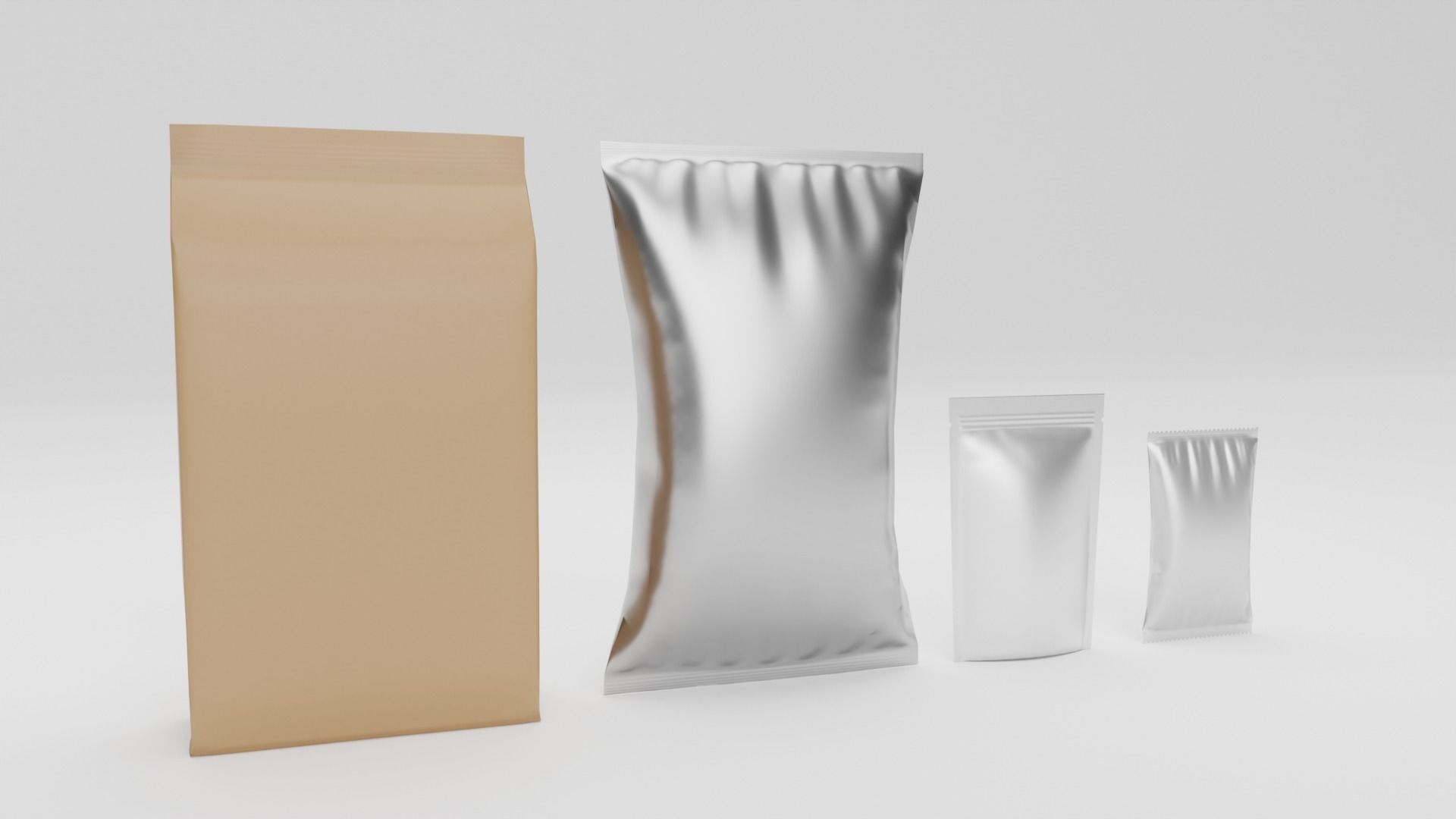 Snack Packs Low-poly 3D model_2