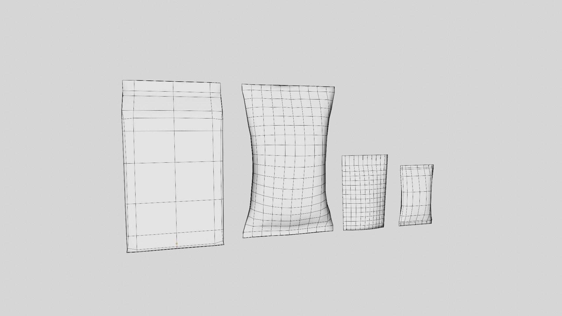 Snack Packs Low-poly 3D model_6