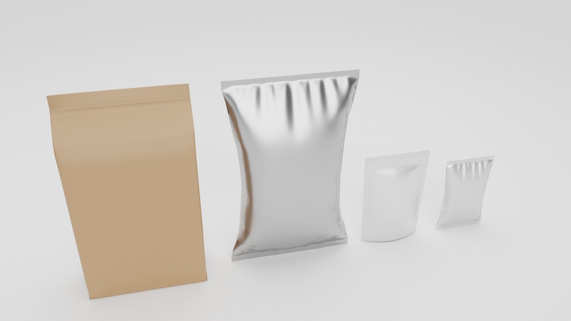 Snack Packs Low-poly 3D model_5