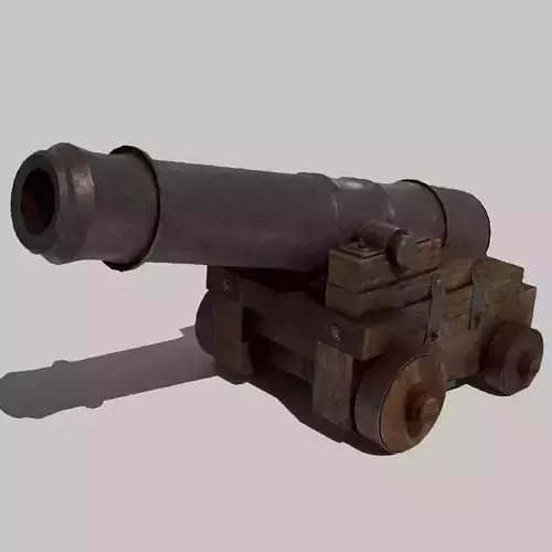 Old metallic cannon
