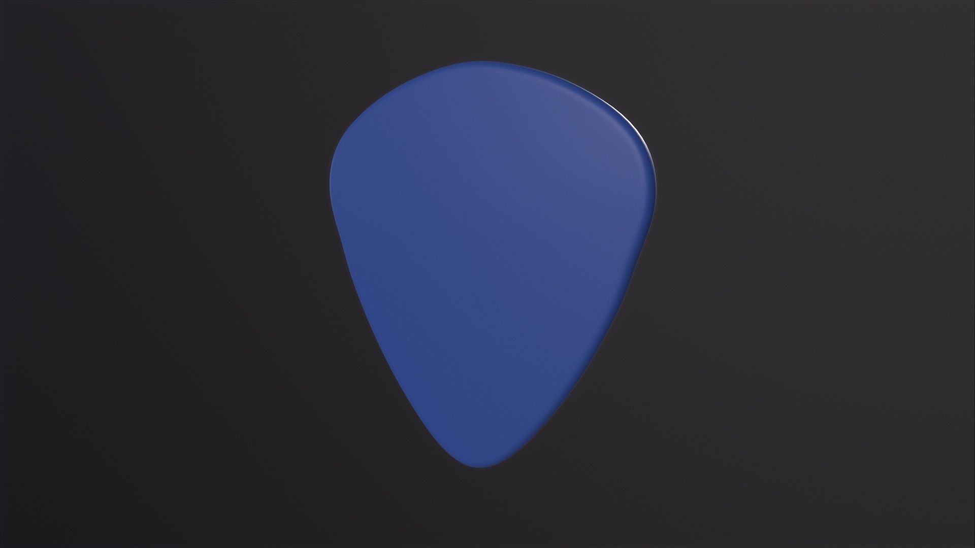 Guitare Pick 3D Model Low-poly 3D model_6