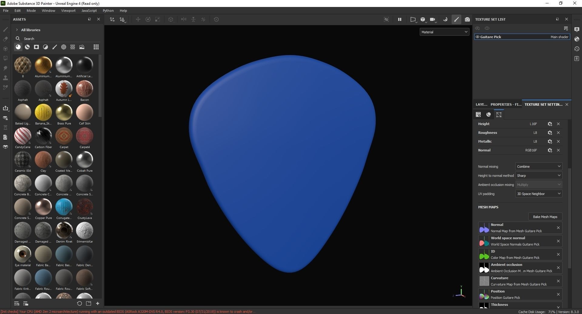 Guitare Pick 3D Model Low-poly 3D model_7