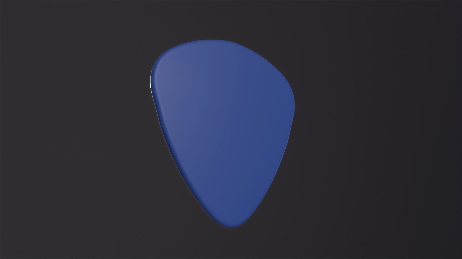 Guitare Pick 3D Model Low-poly 3D model_2
