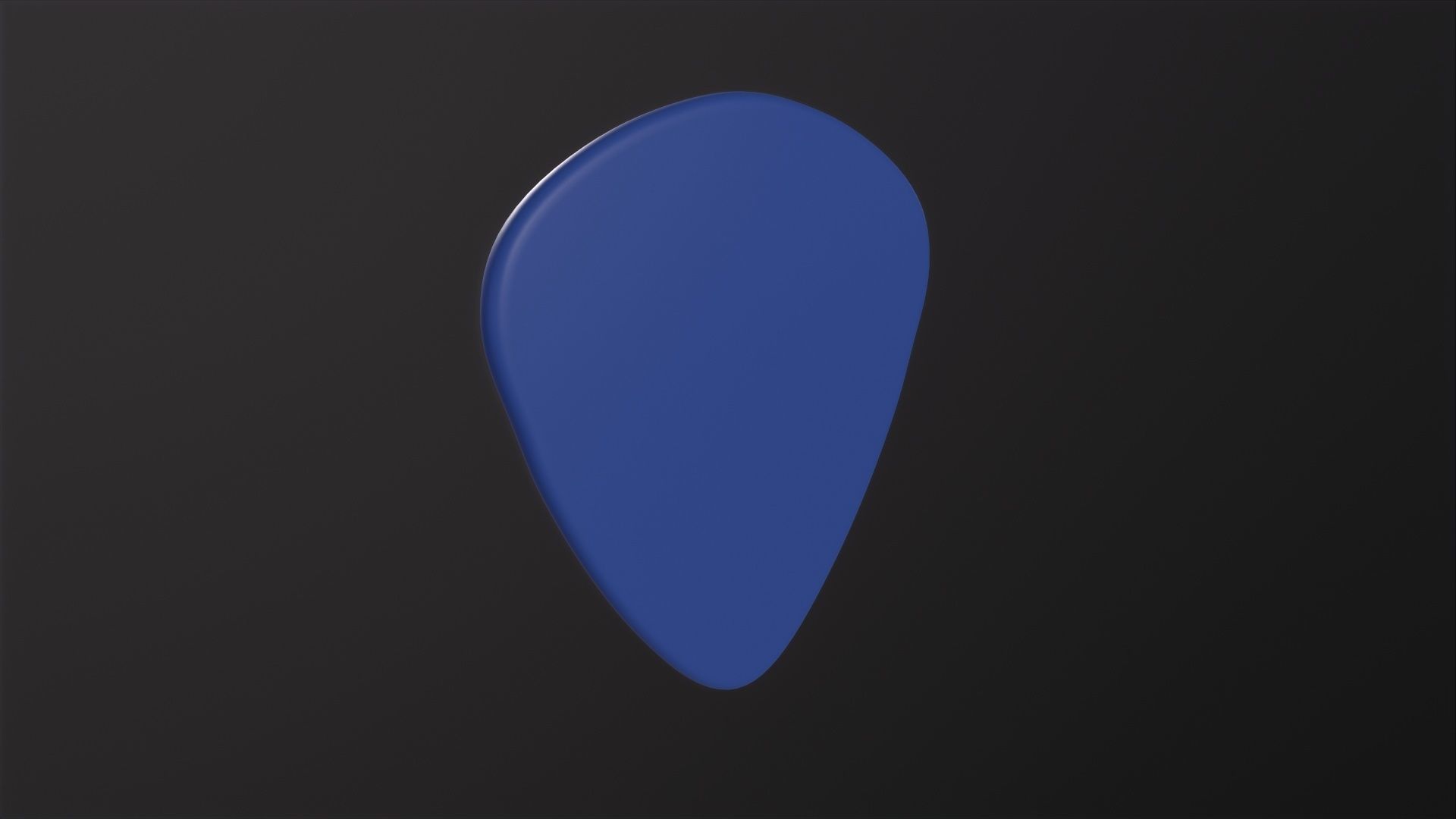 Guitare Pick 3D Model Low-poly 3D model_5