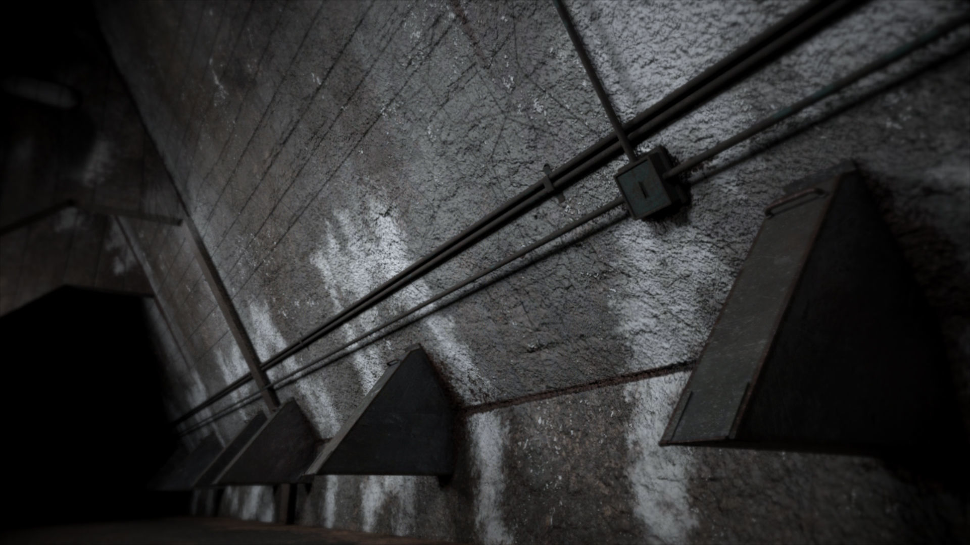 Abandoned Interior Corridor Low-poly 3D model_17