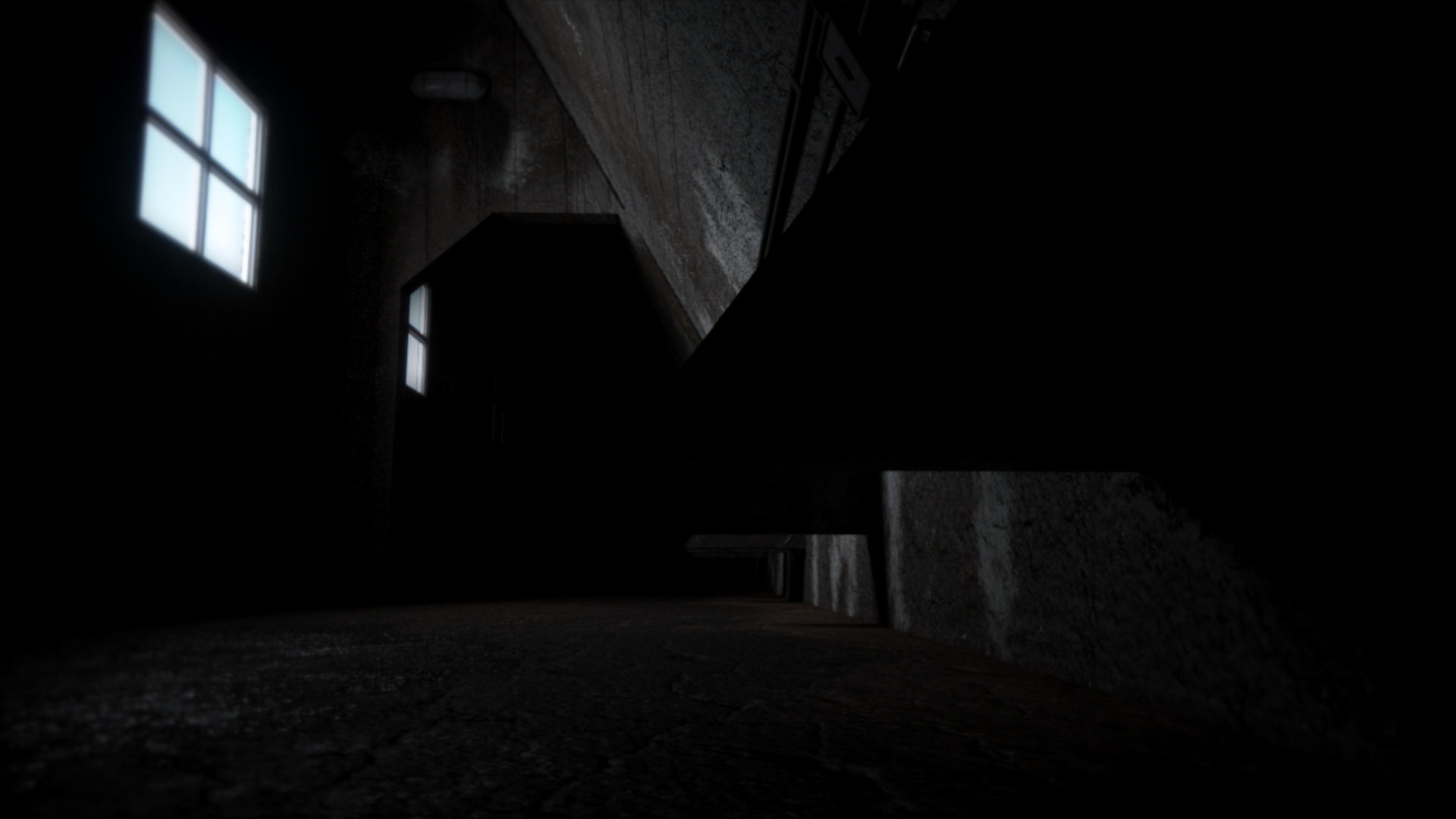 Abandoned Interior Corridor Low-poly 3D model_14