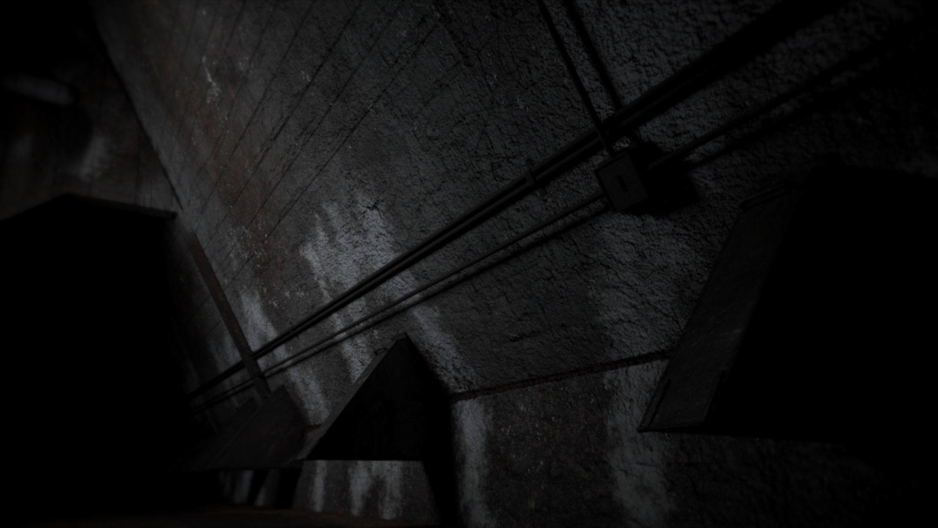 Abandoned Interior Corridor Low-poly 3D model_18