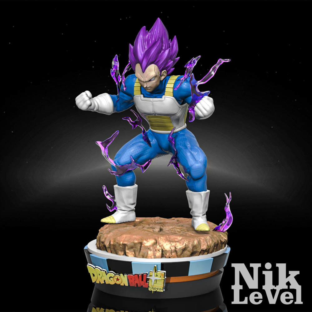 Vegeta Ultra Ego Dragon Ball 3D Printable 3D print model_3