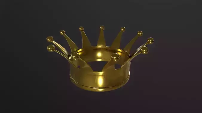 Gold crown 3D Model