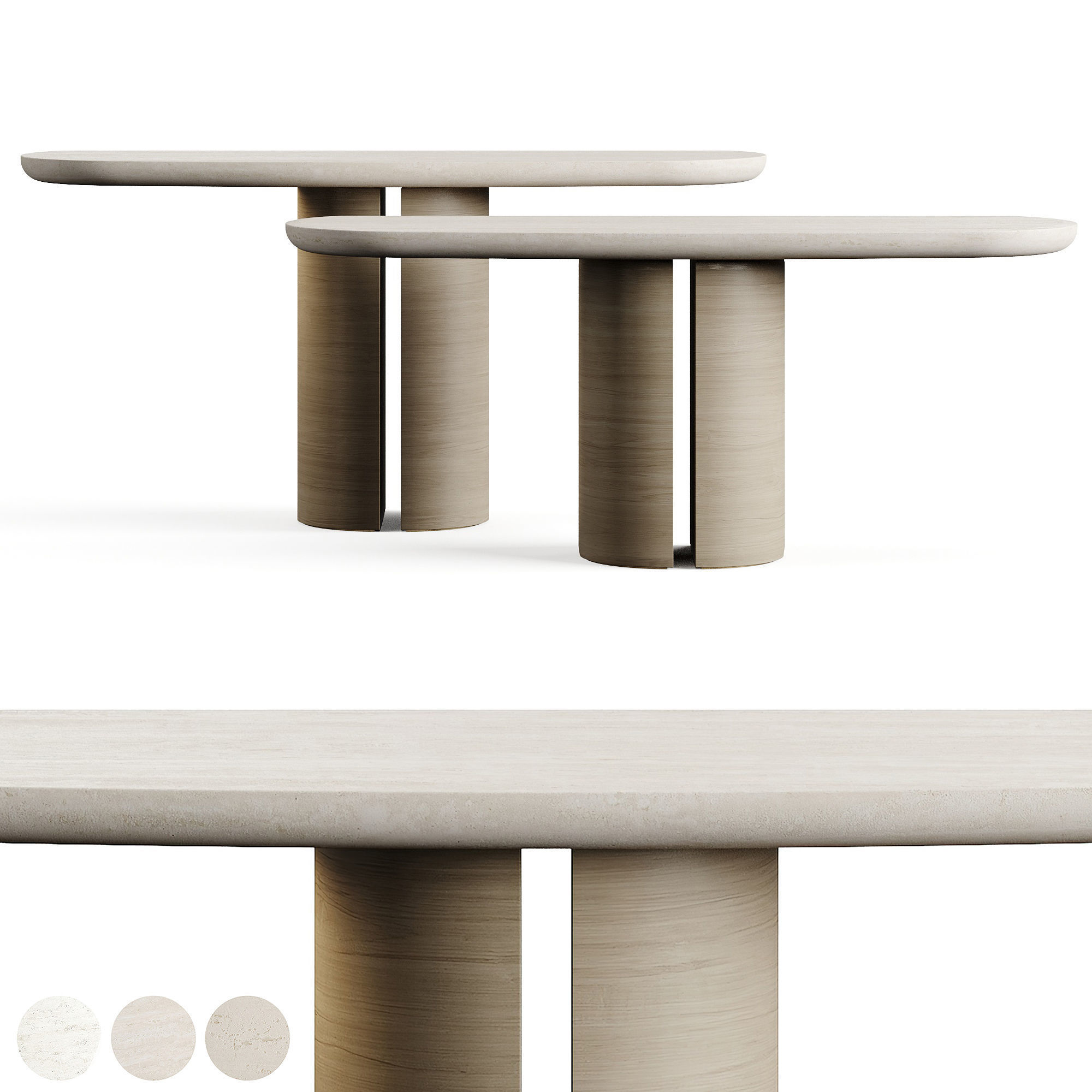 LuxLucia Casa DYNASTY Console Table Low-poly 3D model_1