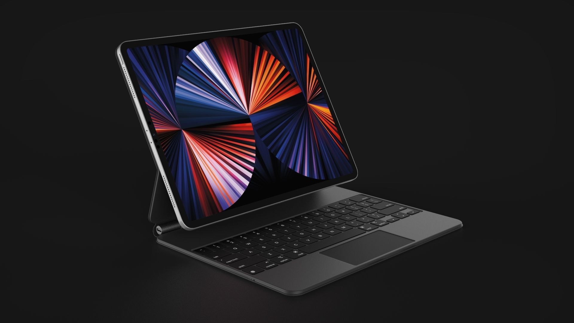 Apple iPhone 14 Pro MacBook Pro 14 iPad Pro with Keyboard 3D Model Collection_13