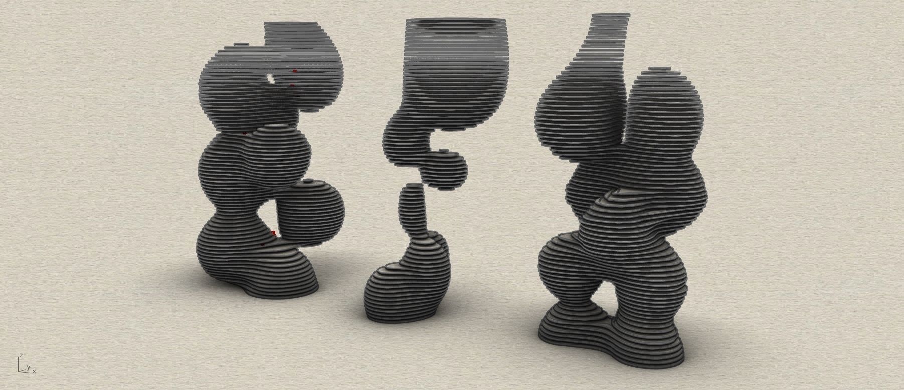 Metaball Parametric Tower Design in Grasshopper Rhino 3d model  3D model_2